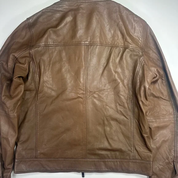 Massimo Dutti Genuine Leather Moto Jacket – New With Tags - Picture 5 of 16